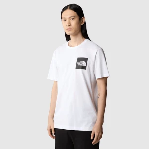 The North Face Męski T-shirt Fine Tnf White Rozmiar S male