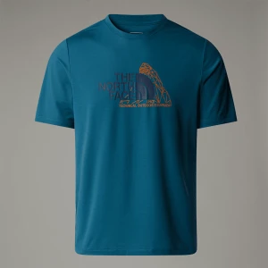 The North Face Męski T-shirt Foundation Mountain Mallard Blue Rozmiar XS male