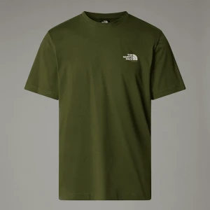 The North Face Męski T-shirt Germany Redbox Terrarium Green - Bombay Orange - White Dune Rozmiar XS male