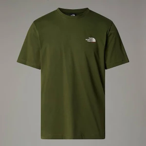 The North Face Męski T-shirt Germany Redbox Terrarium Green - Bombay Orange - White Dune Rozmiar XS male