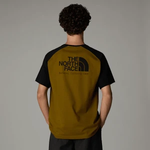 The North Face Męski T-shirt Heritage Moss Green-tnf Black Rozmiar XS male