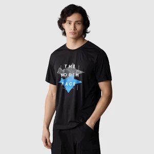 The North Face Męski T-shirt Kikash Tnf Black-skyline Blue Rozmiar M male