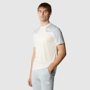 The North Face Męski T-shirt Mountain Athletics White Dune-high Rise Grey Rozmiar L male