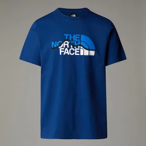 The North Face Męski T-shirt Mountain Line Estate Blue Rozmiar M male