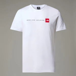 The North Face Męski T-shirt Never Stop Exploring Tnf White Rozmiar XL male