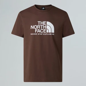 The North Face Męski T-shirt New Peak Smokey Brown Rozmiar XS male