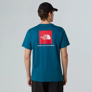 The North Face Męski T-shirt Nse Box Mineral Ink-tnf Red Rozmiar L male