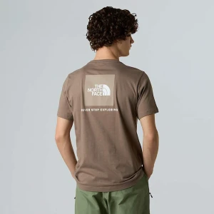 The North Face Męski T-shirt Nse Box Mocha Brown-mushroom Grey Rozmiar XS male