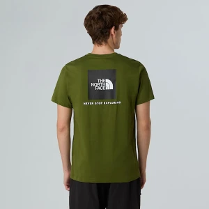The North Face Męski T-shirt Nse Box Woodland Green-tnf Black Rozmiar M male