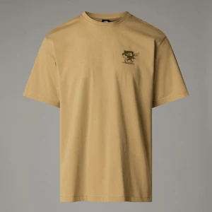 The North Face Męski T-shirt O Luźnym Kroju Cartoon Khaki Stone - Terrarium Green Rozmiar S male