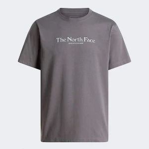The North Face Męski T-shirt O Regularnym Kroju Lowercase Smoked Pearl Rozmiar S male