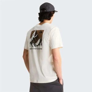 The North Face Męski T-shirt O Regularnym Kroju Sketch Box White Dune Rozmiar L male
