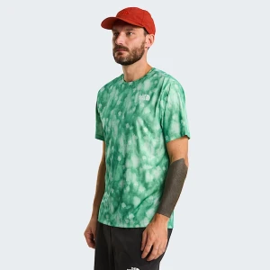 The North Face Męski T-shirt O Regularnym Kroju Z Nadrukiem 24/7 Dimmed Algae Diffused Nature Print Rozmiar XS male