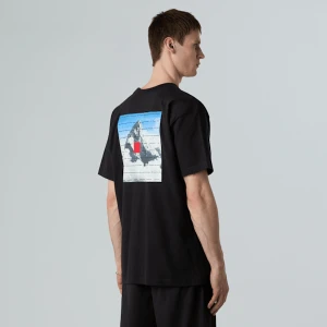 The North Face Męski T-shirt O Wysokiej Gramaturze Mountain Jacket 40th Anniversary Tnf Black Rozmiar XXL male