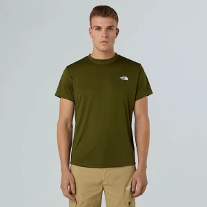 The North Face Męski T-shirt Reaxion Amp Forest Olive Rozmiar XS male