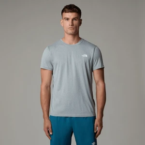 The North Face Męski T-shirt Reaxion Amp Mid Grey Heather Rozmiar XS male