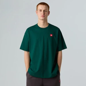 The North Face Męski T-shirt Red Box Hunter Green Rozmiar XS male
