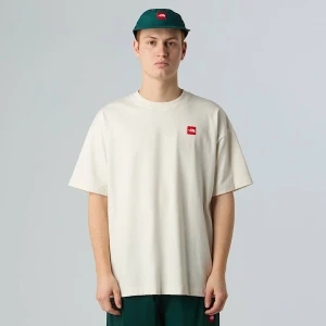 The North Face Męski T-shirt Red Box White Dune Rozmiar M male