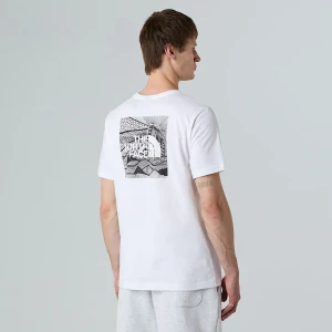 The North Face Męski T-shirt Redbox Celebration Tnf White Rozmiar XL male