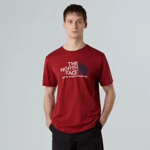 The North Face Męski T-shirt Rust 2 Iron Red Rozmiar XS male