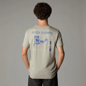 The North Face Męski T-shirt Topographic Clay Grey Rozmiar XS male