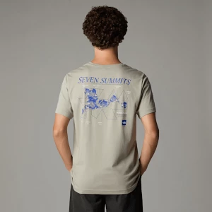 The North Face Męski T-shirt Topographic Clay Grey Rozmiar XXL male