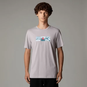 The North Face Męski T-shirt Z Grafiką Expedition System Moonstone Grey Rozmiar L male