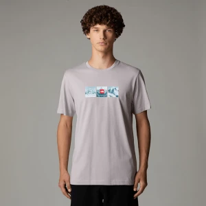 The North Face Męski T-shirt Z Grafiką Expedition System Moonstone Grey Rozmiar M male