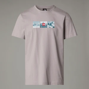 The North Face Męski T-shirt Z Grafiką Expedition System Moonstone Grey Rozmiar XS male