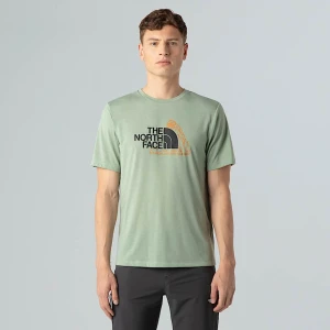 The North Face Męski T-shirt Z Grafiką Foundation Mountain Slate Moss Rozmiar M male