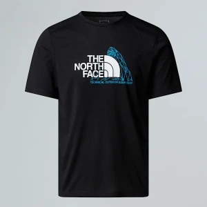 The North Face Męski T-shirt Z Grafiką Foundation Mountain Tnf Black Rozmiar M male