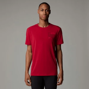 The North Face Męski T-shirt Z Grafiką Lightning Garnet Red Rozmiar L male