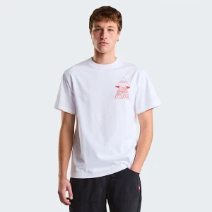 The North Face Męski T-shirt Z Grafiką O Luźnym Kroju Mountain Play Tnf White Rozmiar XXL male