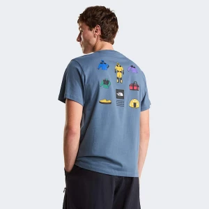 The North Face Męski T-shirt Z Grafiką O Regularnym Kroju Icon Celebration Granite Grey Rozmiar XL male