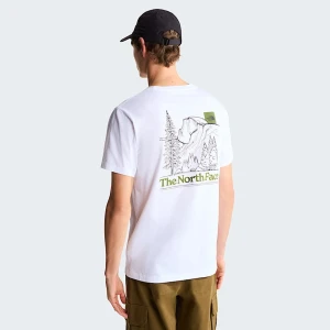 The North Face Męski T-shirt Z Grafiką O Regularnym Kroju Monte Tnf White Rozmiar XXL male