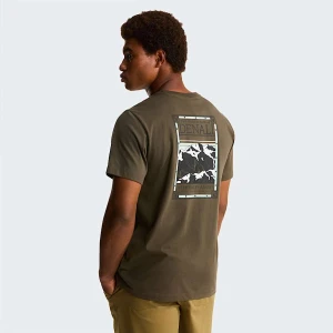 The North Face Męski T-shirt Z Grafiką O Regularnym Kroju North Faces New Taupe Green Rozmiar L male