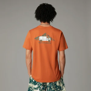 The North Face Męski T-shirt Z Grafiką Outdoor Iron Bronze Rozmiar XL male
