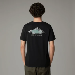The North Face Męski T-shirt Z Grafiką Outdoor Tnf Black Rozmiar XXL male