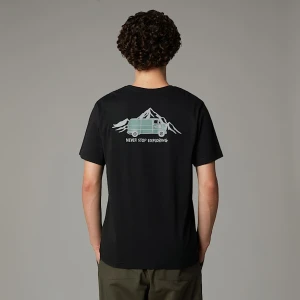 The North Face Męski T-shirt Z Grafiką Outdoor Tnf Black Rozmiar XS male