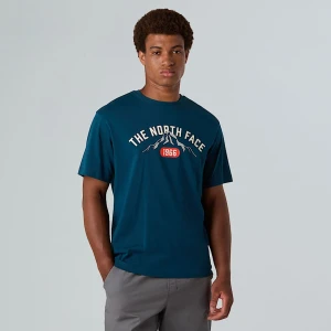 The North Face Męski T-shirt Z Grafiką Varsity Midnight Petrol Rozmiar L male
