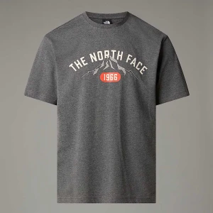 The North Face Męski T-shirt Z Grafiką Varsity Tnf Medium Grey Heather Rozmiar S male