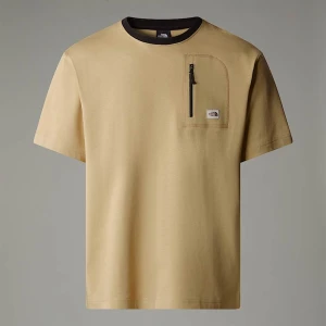 The North Face Męski T-shirt Z Kieszenią Heritage Khaki Stone Rozmiar XS male