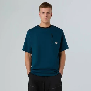 The North Face Męski T-shirt Z Kieszenią Heritage Midnight Petrol Rozmiar S male