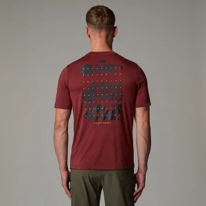 The North Face Męski T-shirt Z Motywem Gór Foundation Sumac Rozmiar S male