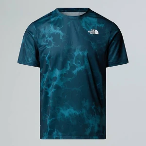 The North Face Męski T-shirt Z Nadrukiem 24/7 Deep Cypress Light Refractions Print Rozmiar XS male