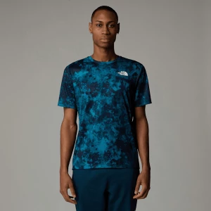 The North Face Męski T-shirt Z Nadrukiem 24/7 Midnight Petrol Micro Halfdome Print Rozmiar XS male