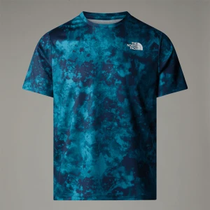 The North Face Męski T-shirt Z Nadrukiem 24/7 Midnight Petrol Micro Halfdome Print Rozmiar XS male