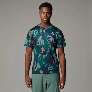 The North Face Męski T-shirt Z Nadrukiem Mountain Athletics 24/7 Deep Nori Light Show Print Rozmiar XS male