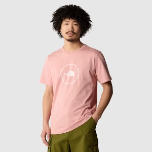 The North Face Męski T-shirt Z Okrągłym Logo Rose Tan-white Dune Rozmiar XS male