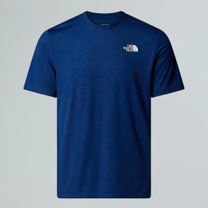 The North Face Męski T-shirt Z Wytłaczanym Wzorem 24/7 Estate Blue Tent Model Print Rozmiar XS male